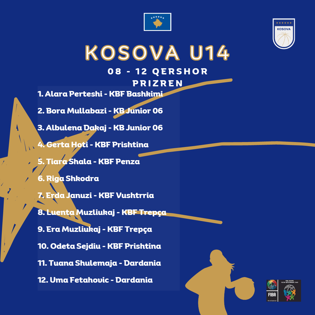 12-shet e Kosovës për turneun e YDF-së